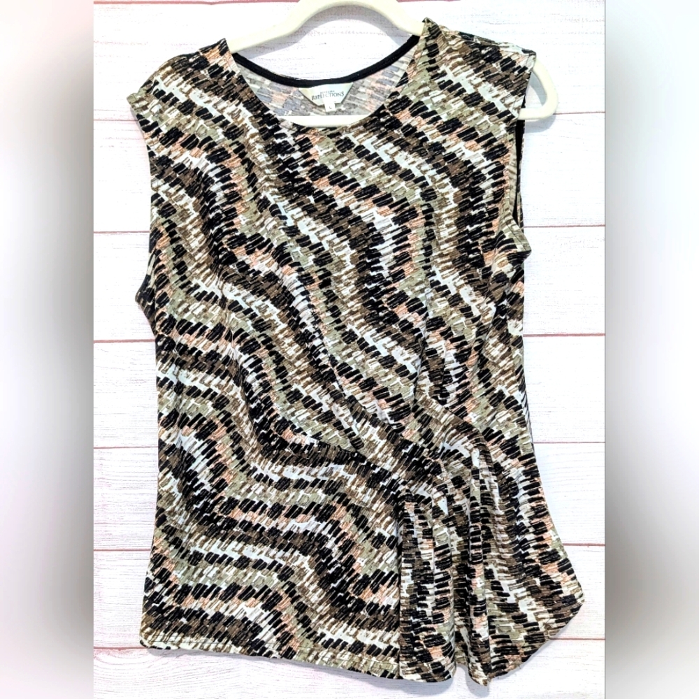 Nwot Northern Reflections Asymmetrical Blouse Size Large